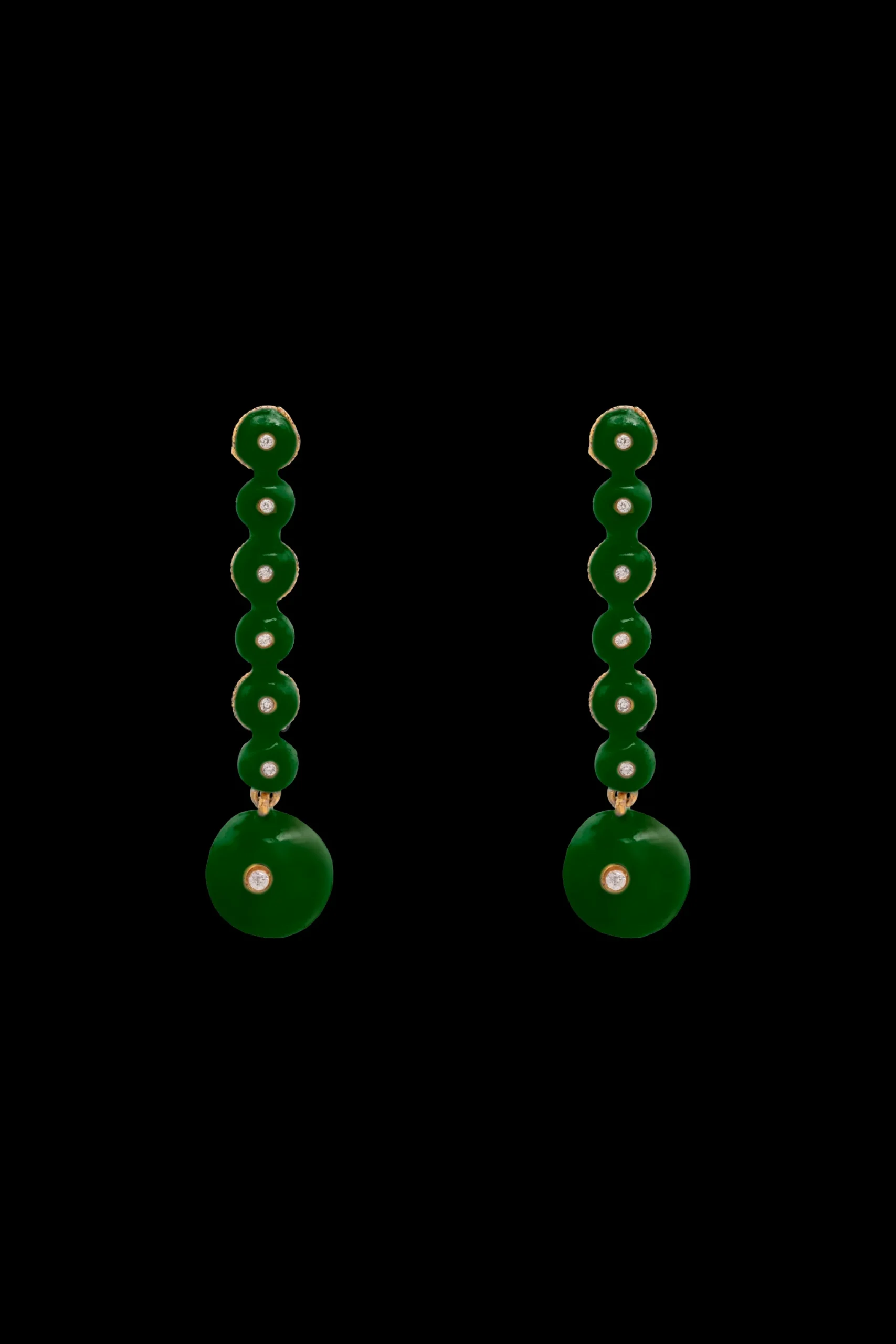 Pendientes Hibiscus Verde