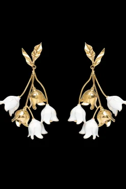 Pendientes Lirios del Valle Blancos