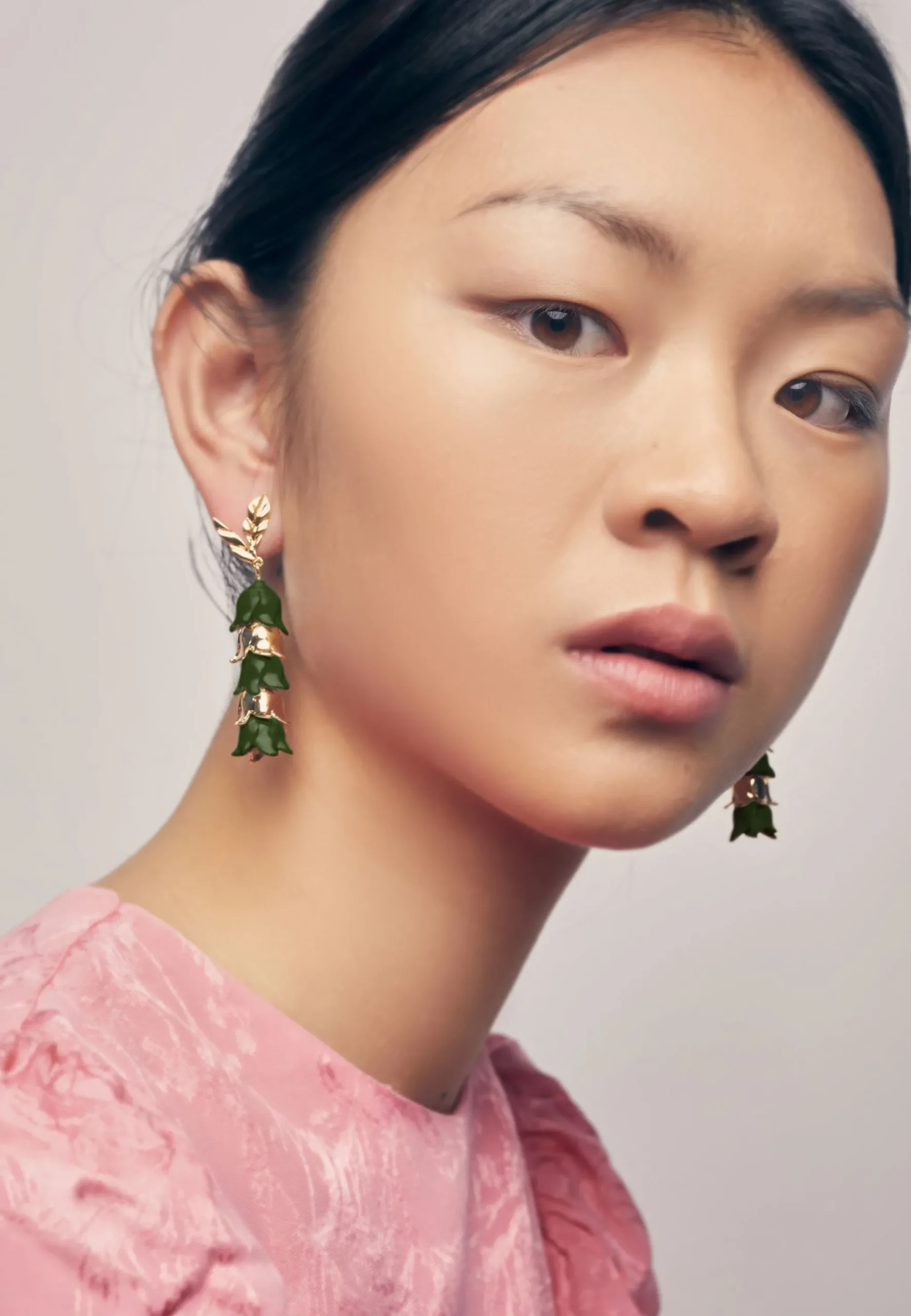 Pendientes Lirium Verdes