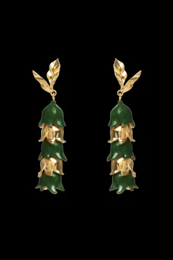 Pendientes Lirium Verdes