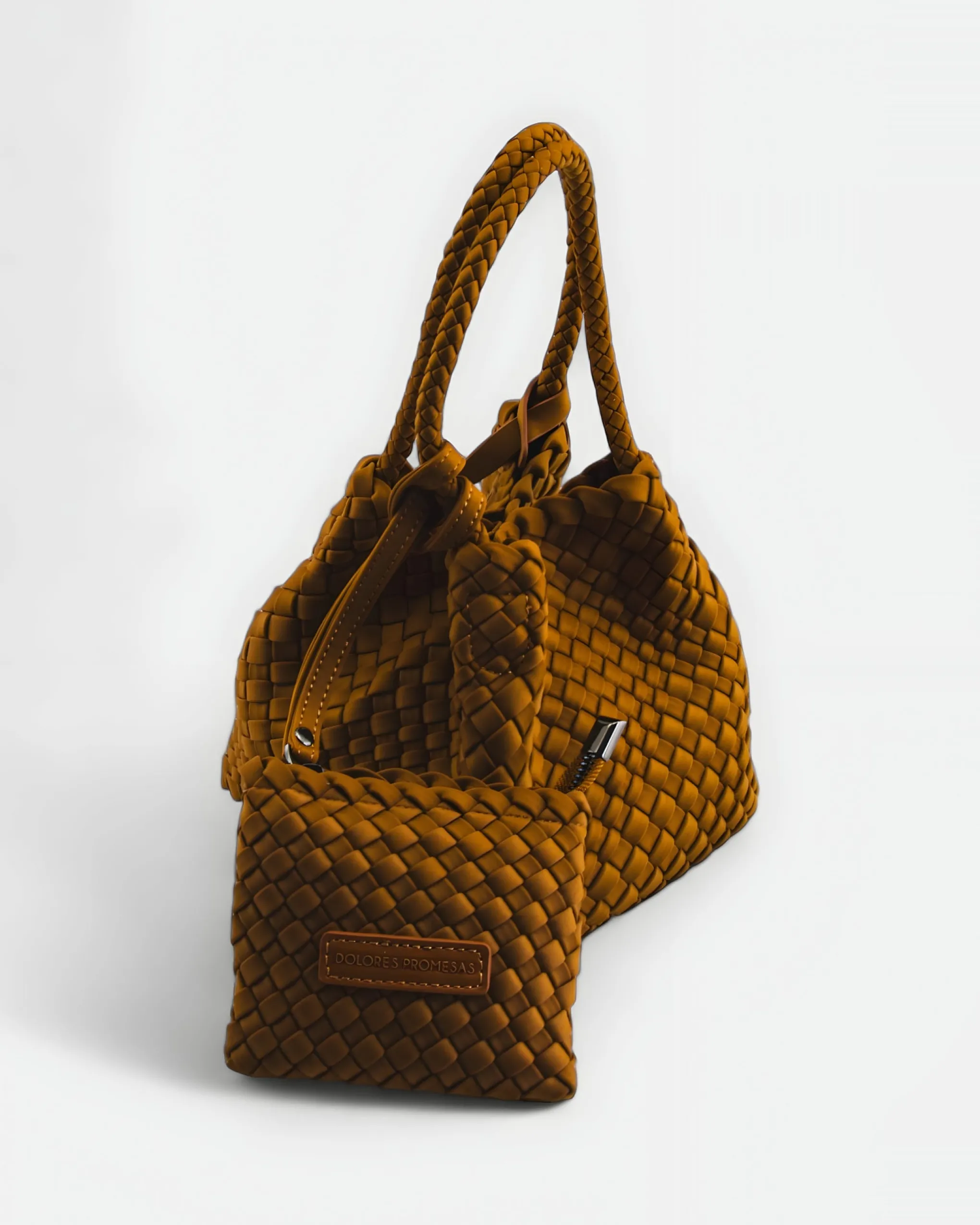 Saco Trenzado Única Camel
