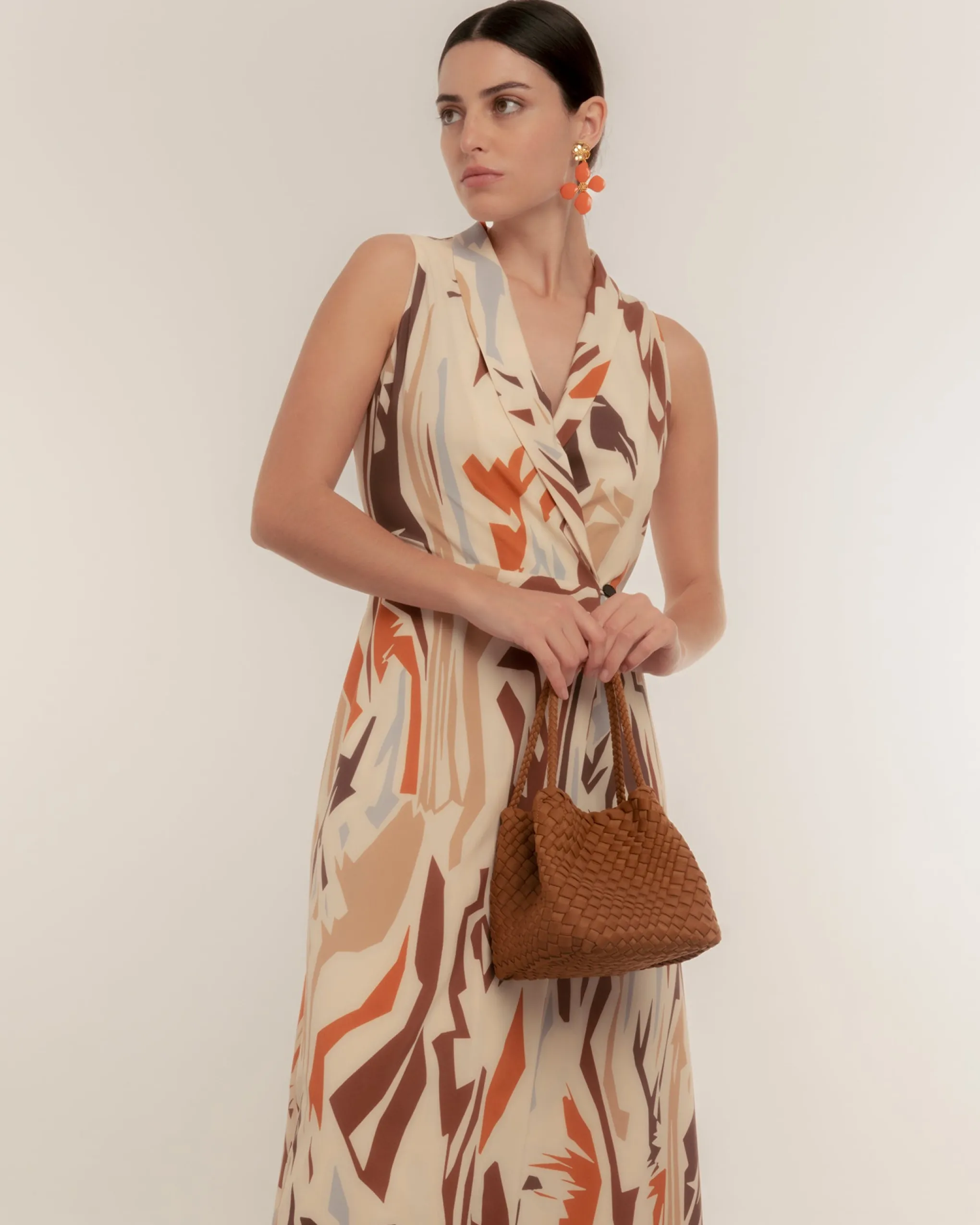 Saco Trenzado Única Camel
