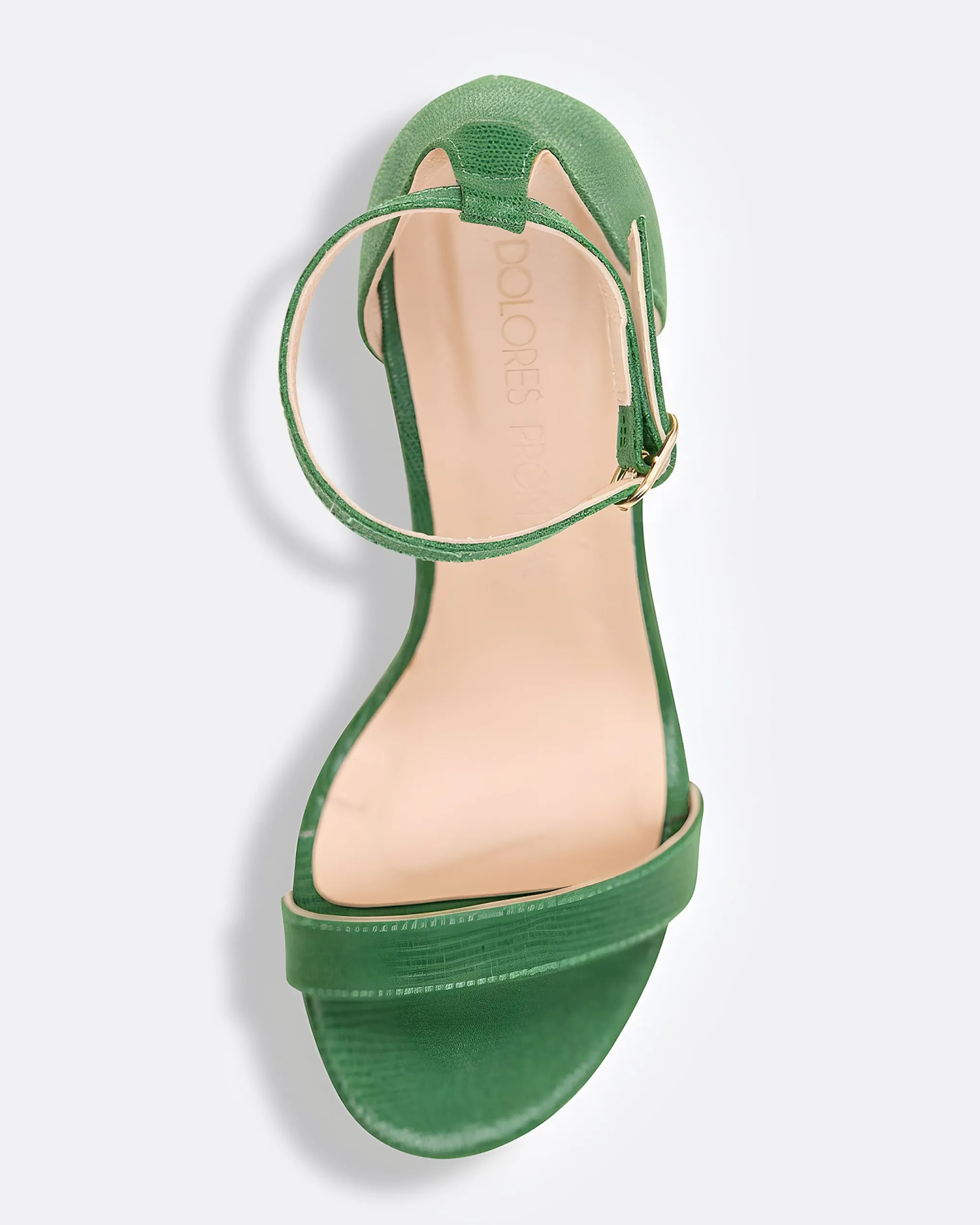 Sandalia Tacón Verde Sonríe