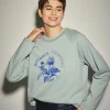 Sudadera Azul Cielo Estampado Floral