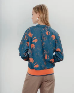 Sudadera Marina Azul Naranja
