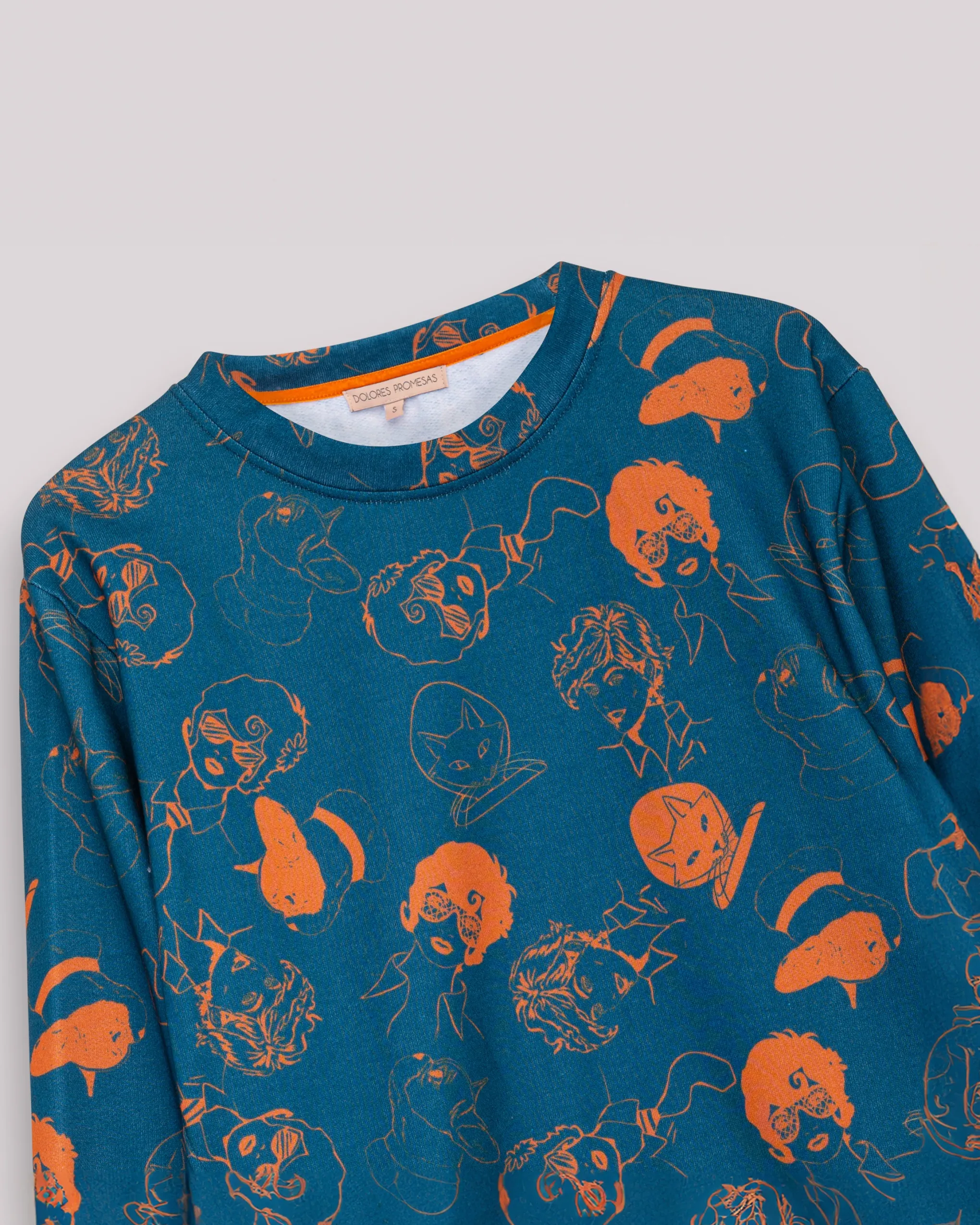 Sudadera Marina Azul Naranja
