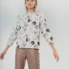 Sudadera Marina Estampada Celeste