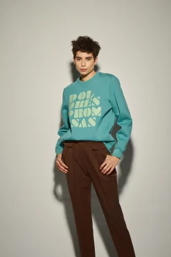 Sudadera Turquesa Dolores Promesas