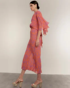 Vestido con capa Mystic Garden