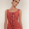 Vestido Coral Cascade
