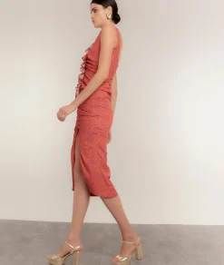 Vestido Coral Cascade