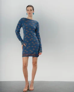 Vestido Corto Azul Dolores