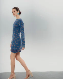 Vestido Corto Azul Dolores