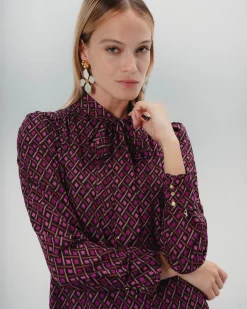 Vestido corto con lazo Elena
