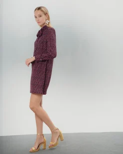 Vestido corto con lazo Elena