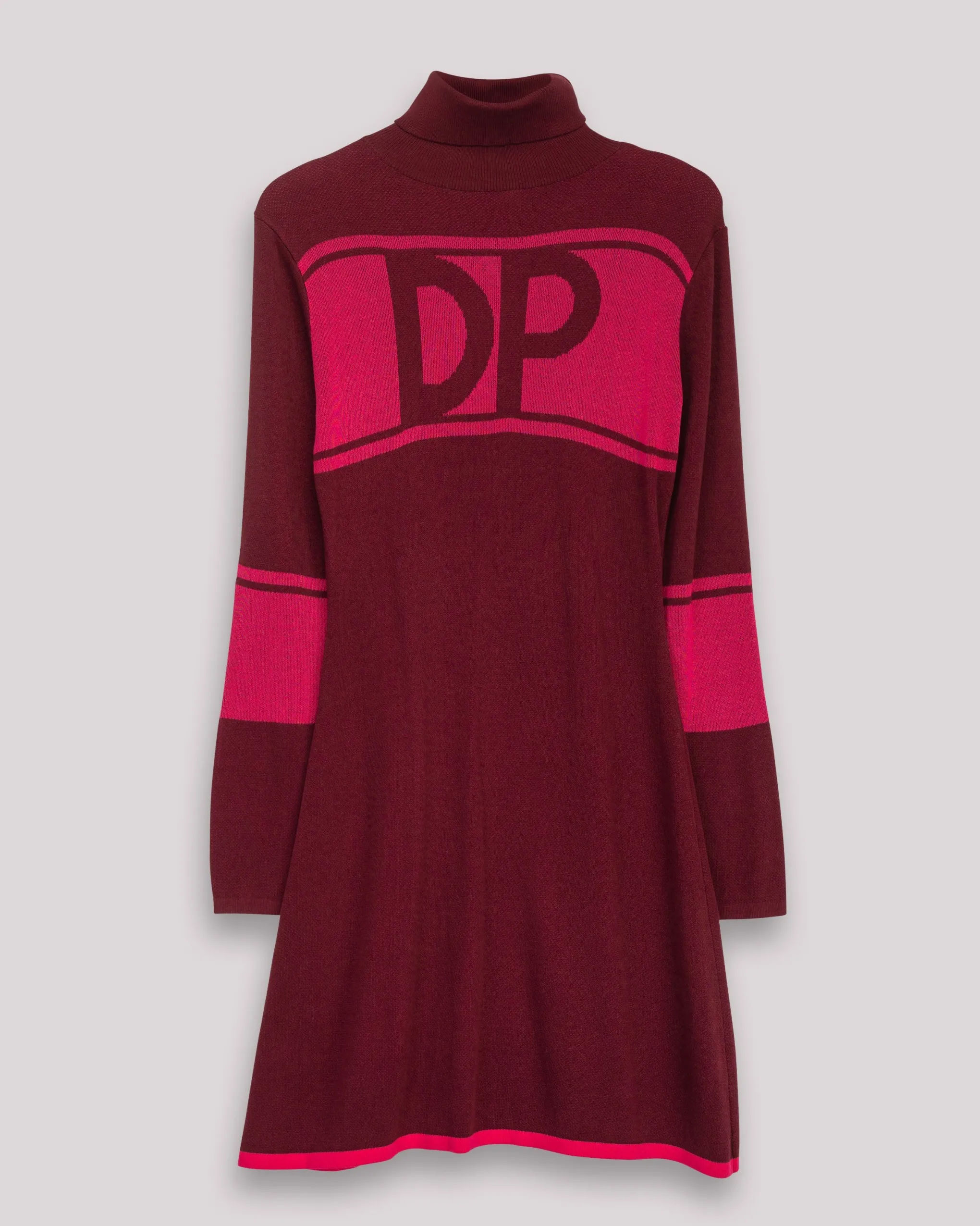 Vestido Corto Cuello Cisne Fucsia Clara