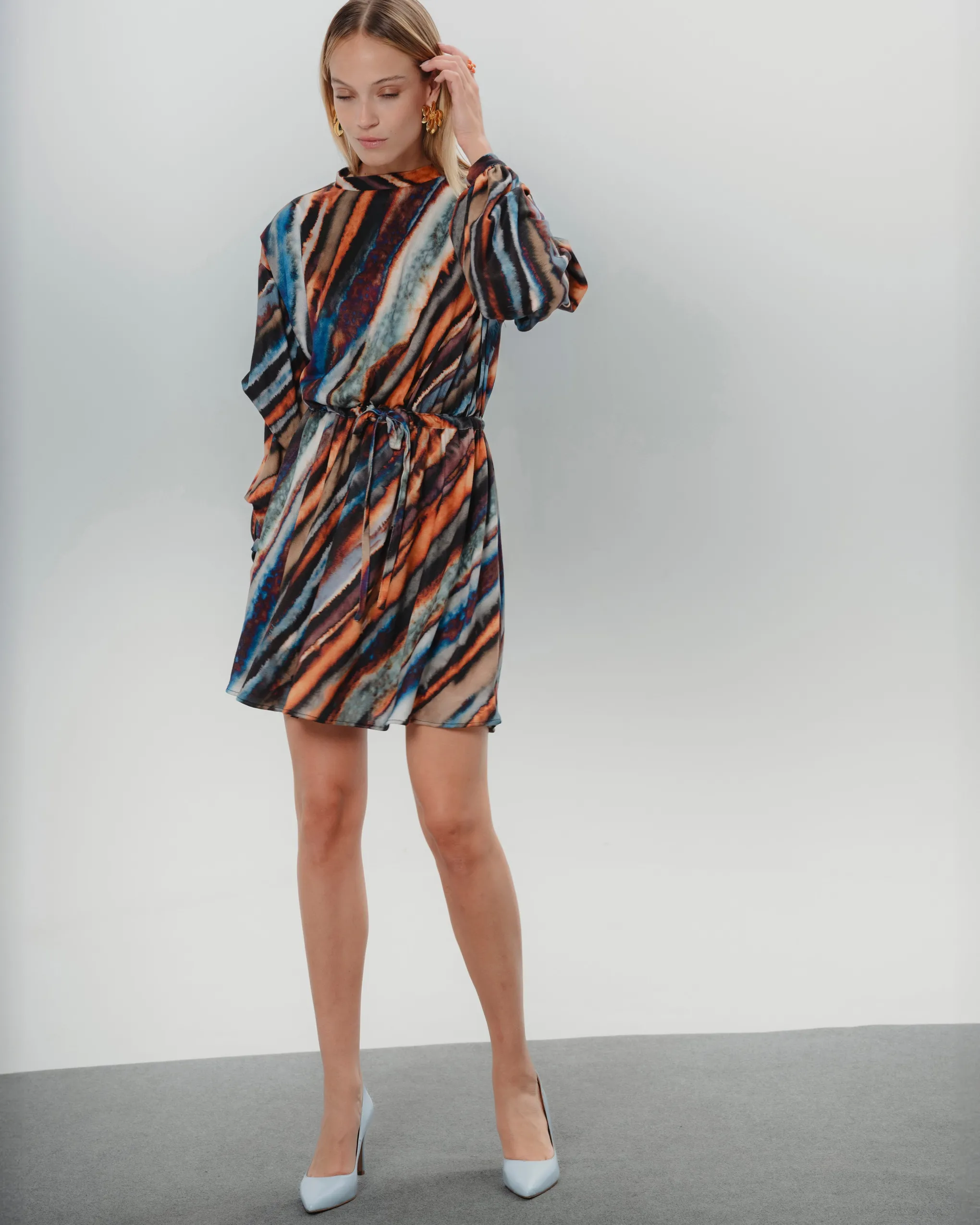 Vestido Corto Madrid Multicolor