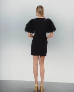 Vestido de plumas Cecilia