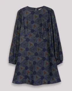 Vestido estampado geométrico Elisa
