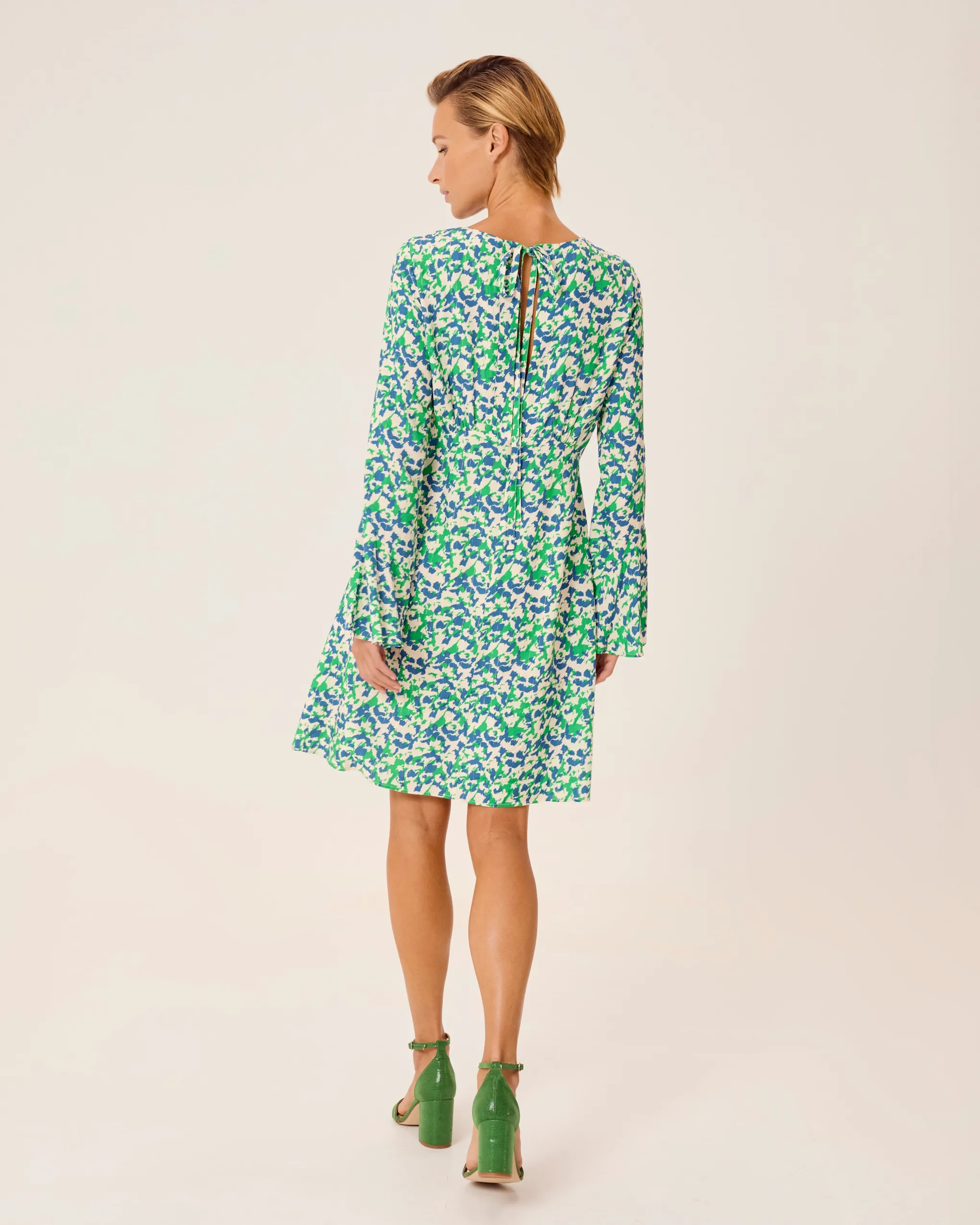 Vestido Estampado Manga Larga Marsella