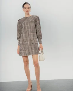 Vestido manga abullonada Margot