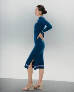 Vestido Midi Azul Promesas Marta