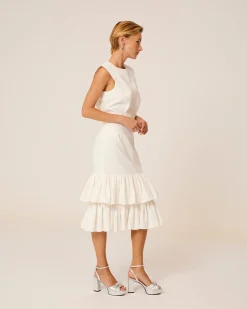 Vestido Midi Blanco Mai