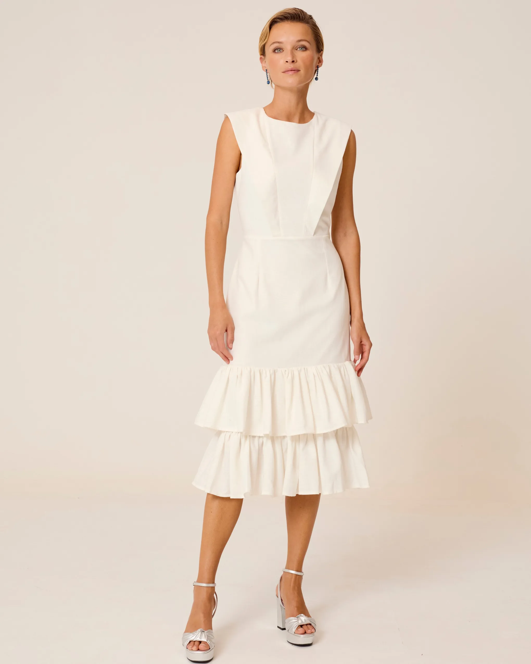 Vestido Midi Blanco Mai