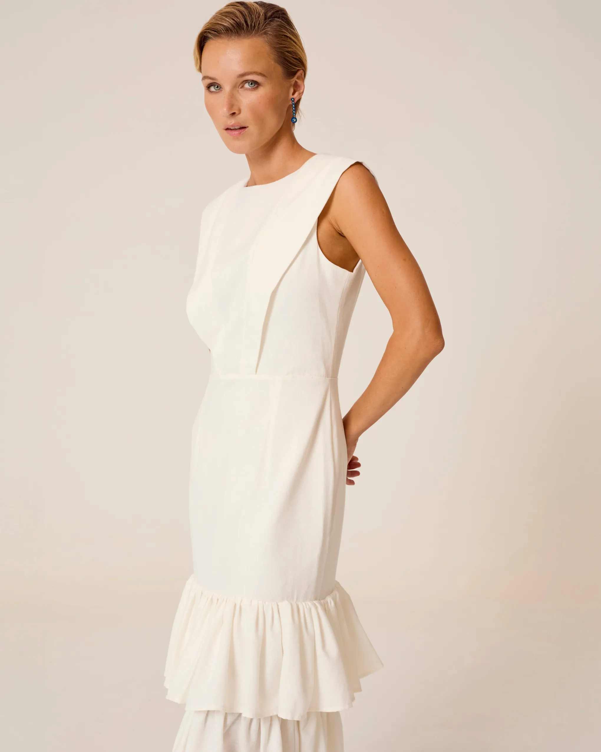 Vestido Midi Blanco Mai
