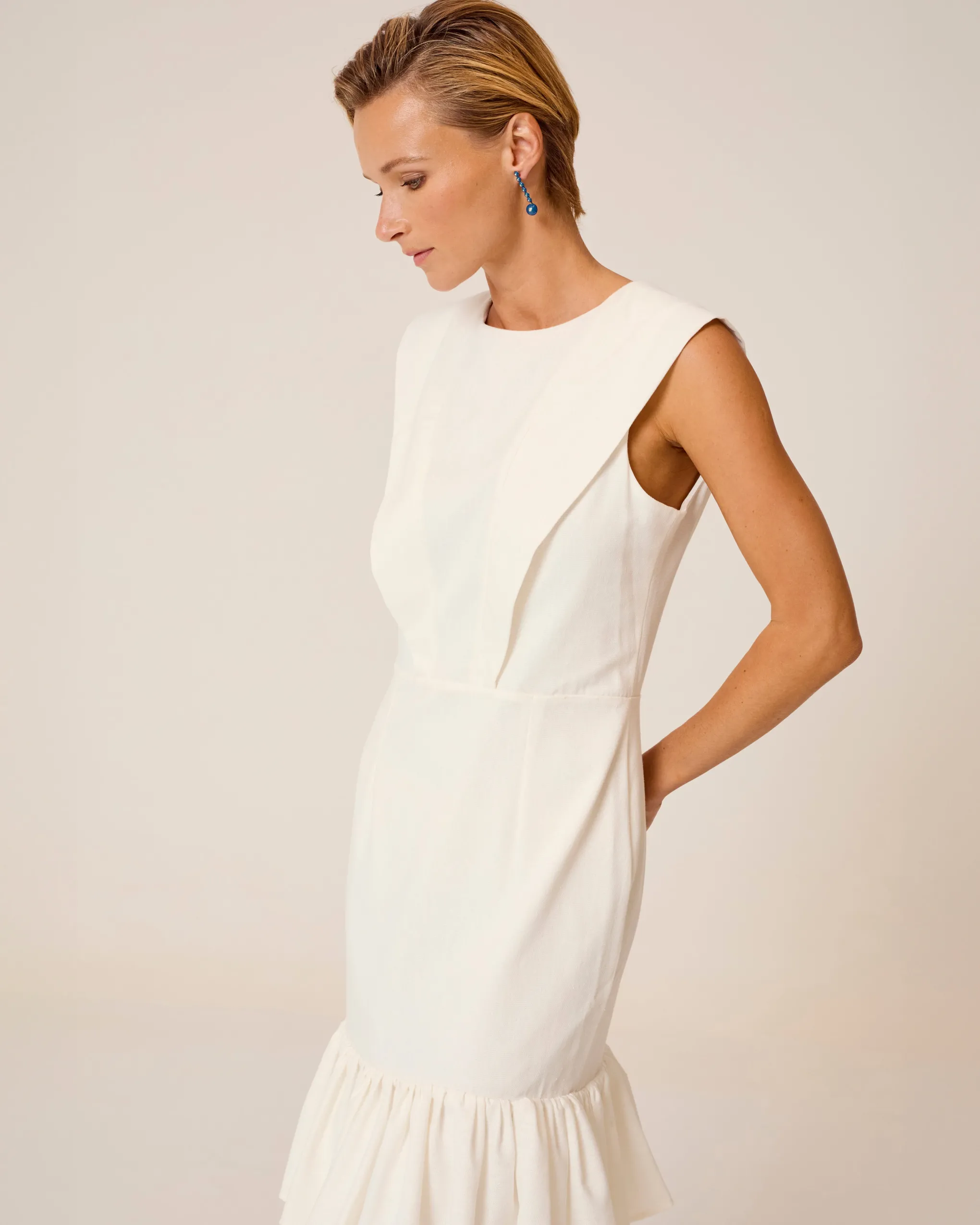 Vestido Midi Blanco Mai