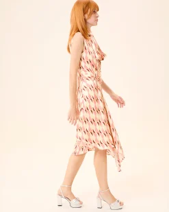 Vestido Midi Drapeado Ondine