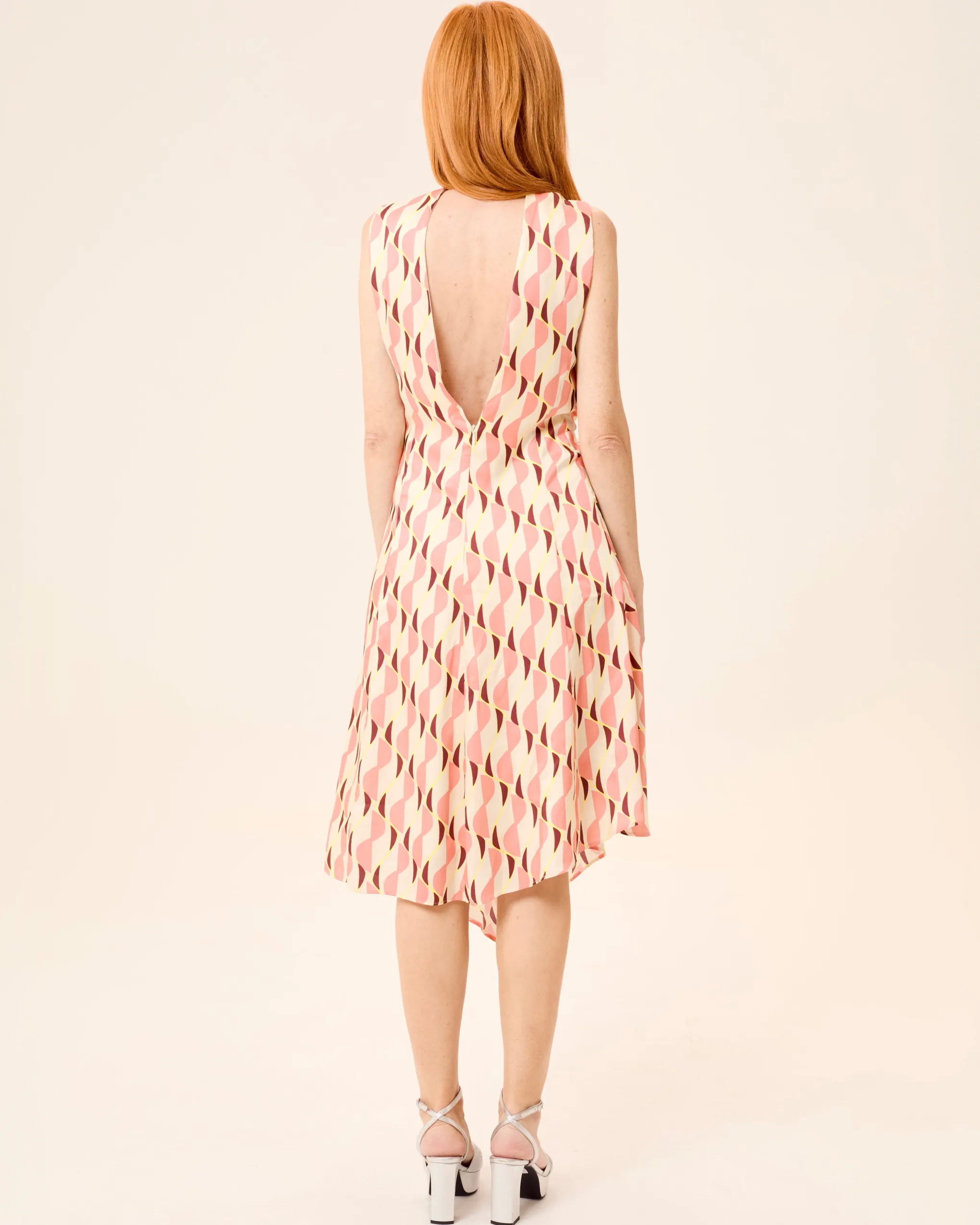 Vestido Midi Drapeado Ondine
