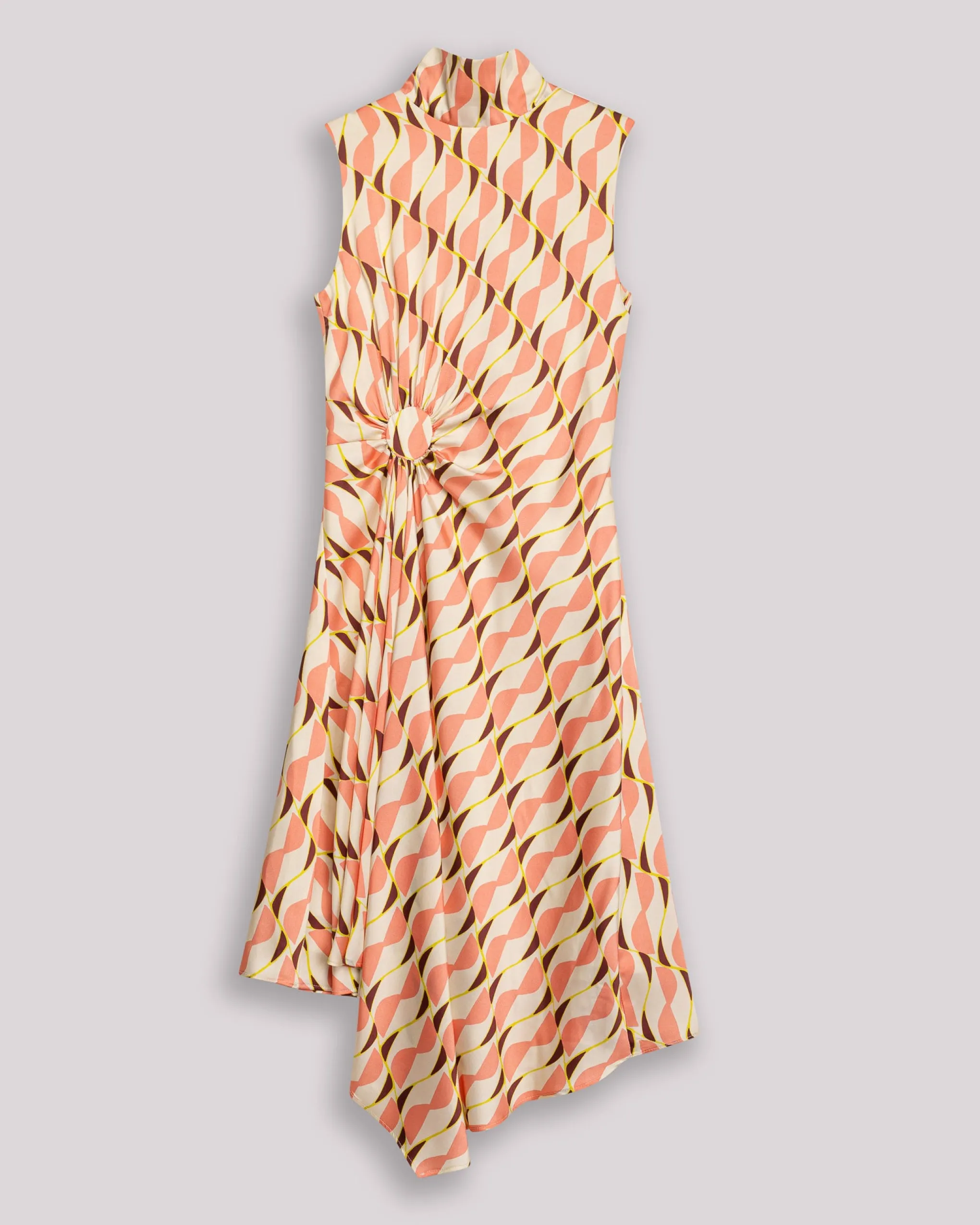 Vestido Midi Drapeado Ondine