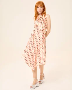 Vestido Midi Drapeado Ondine