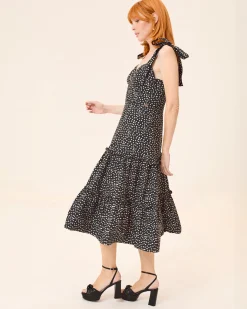 Vestido Midi Lunares Chérie