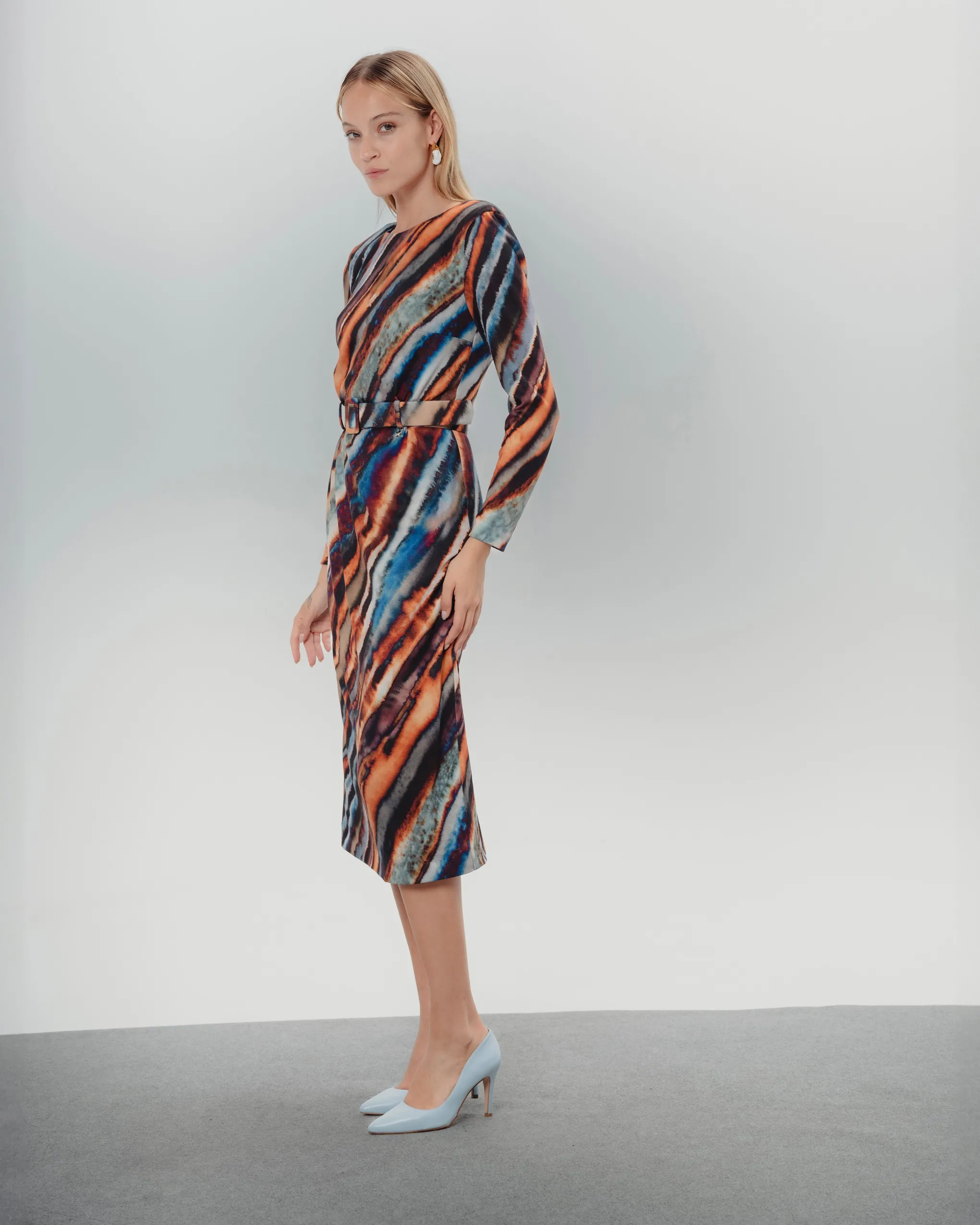 Vestido Midi Madrid Multicolor