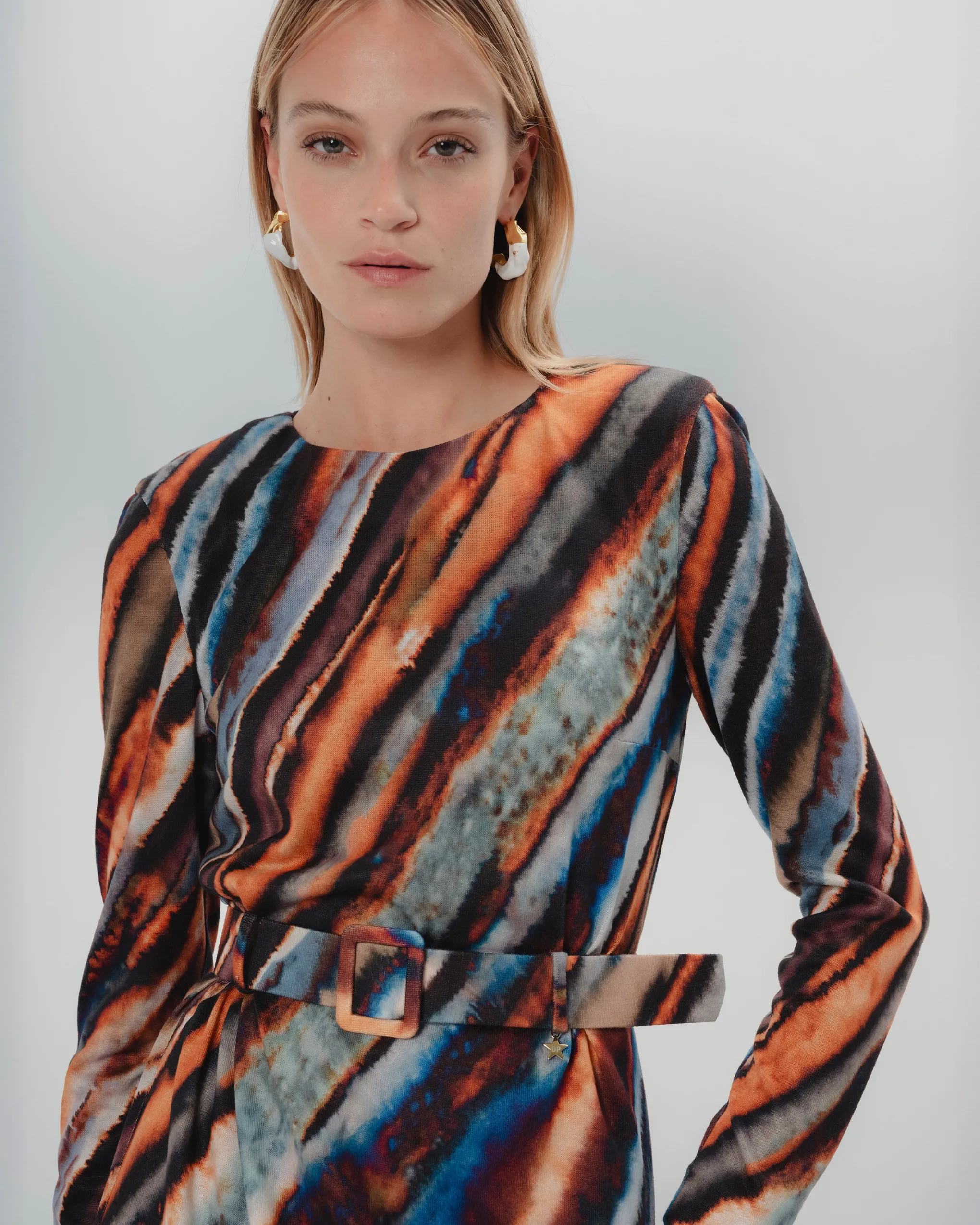 Vestido Midi Madrid Multicolor