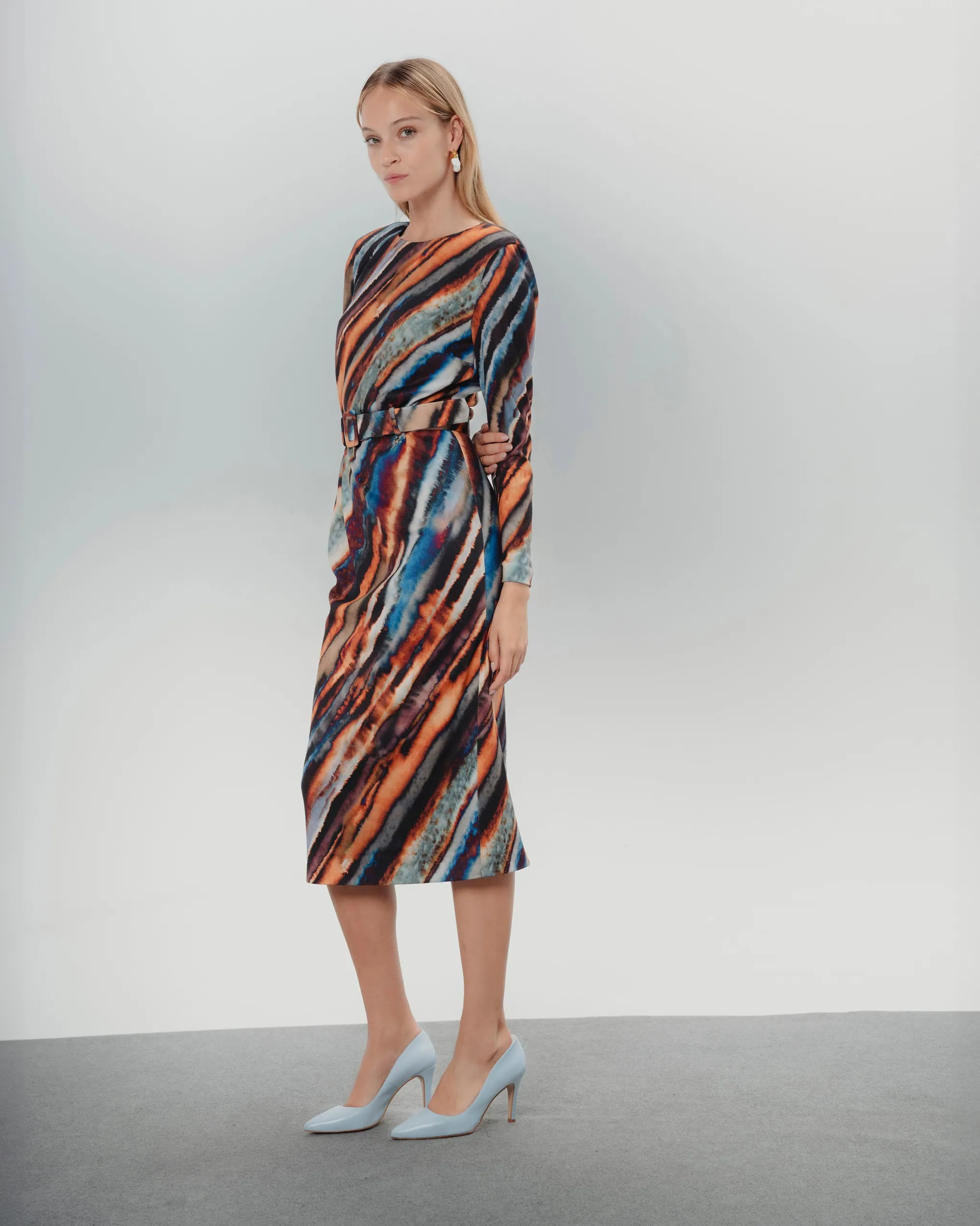 Vestido Midi Madrid Multicolor