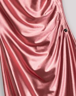 Vestido Midi Rosa Elle