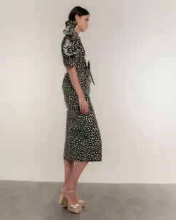 Vestido Negro Lunares Retro Dot