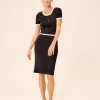 Vestido Negro Punto Corto Tulle